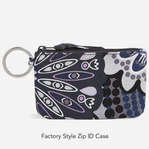 Vera Bradley Signature Cotton Zip ID Case Mimosa Medallion NWT DISCONTINUED